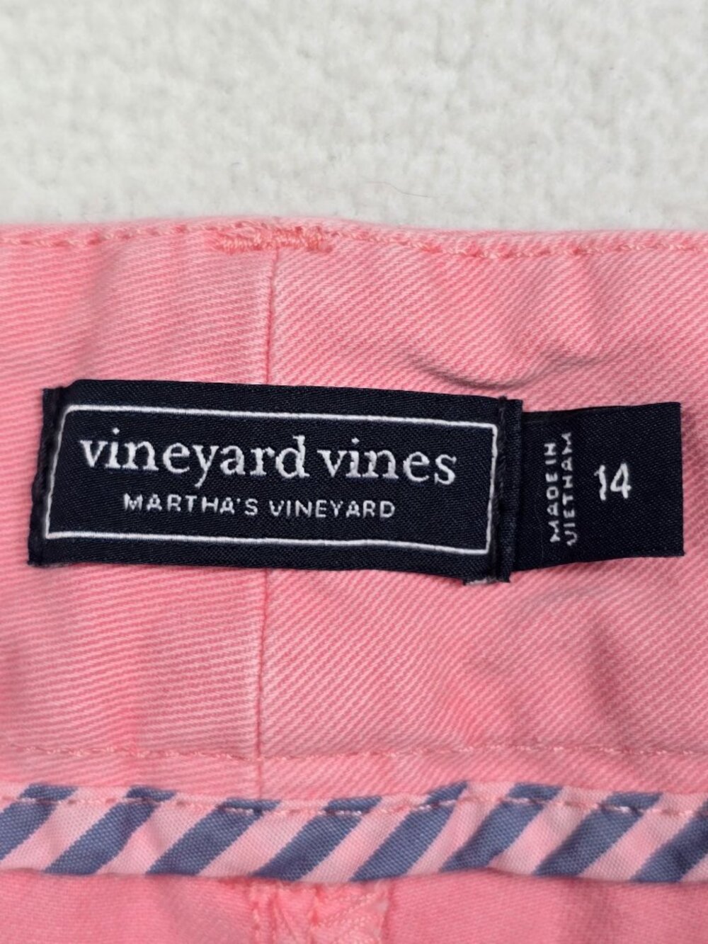 Vineyard Vines Womens Size 14 Pink Chino Straight Leg Pants - Picture 2 of 5